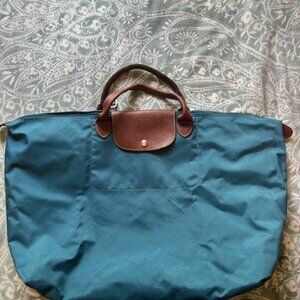 Longchamp Style Large Tote Peacock